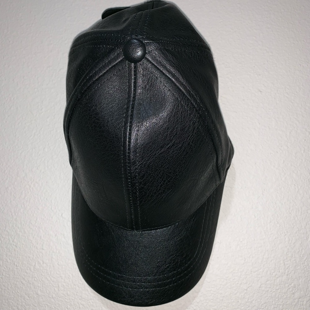 Women’s Black Pleather Hat